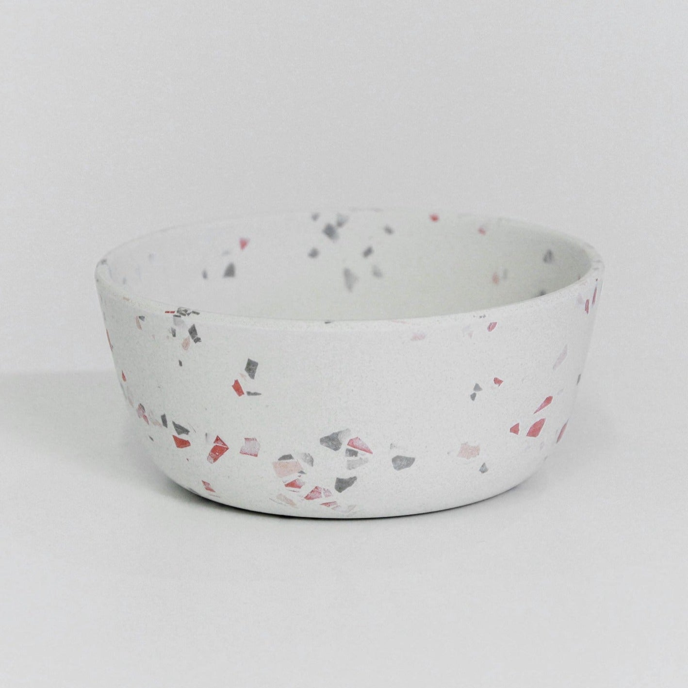 Gamelle chien bamboo terrazzo blanc Fabuldog