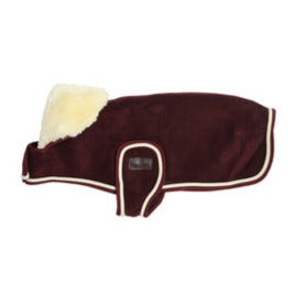 Manteau chien polaire épaisse bordeaux Fabuldog