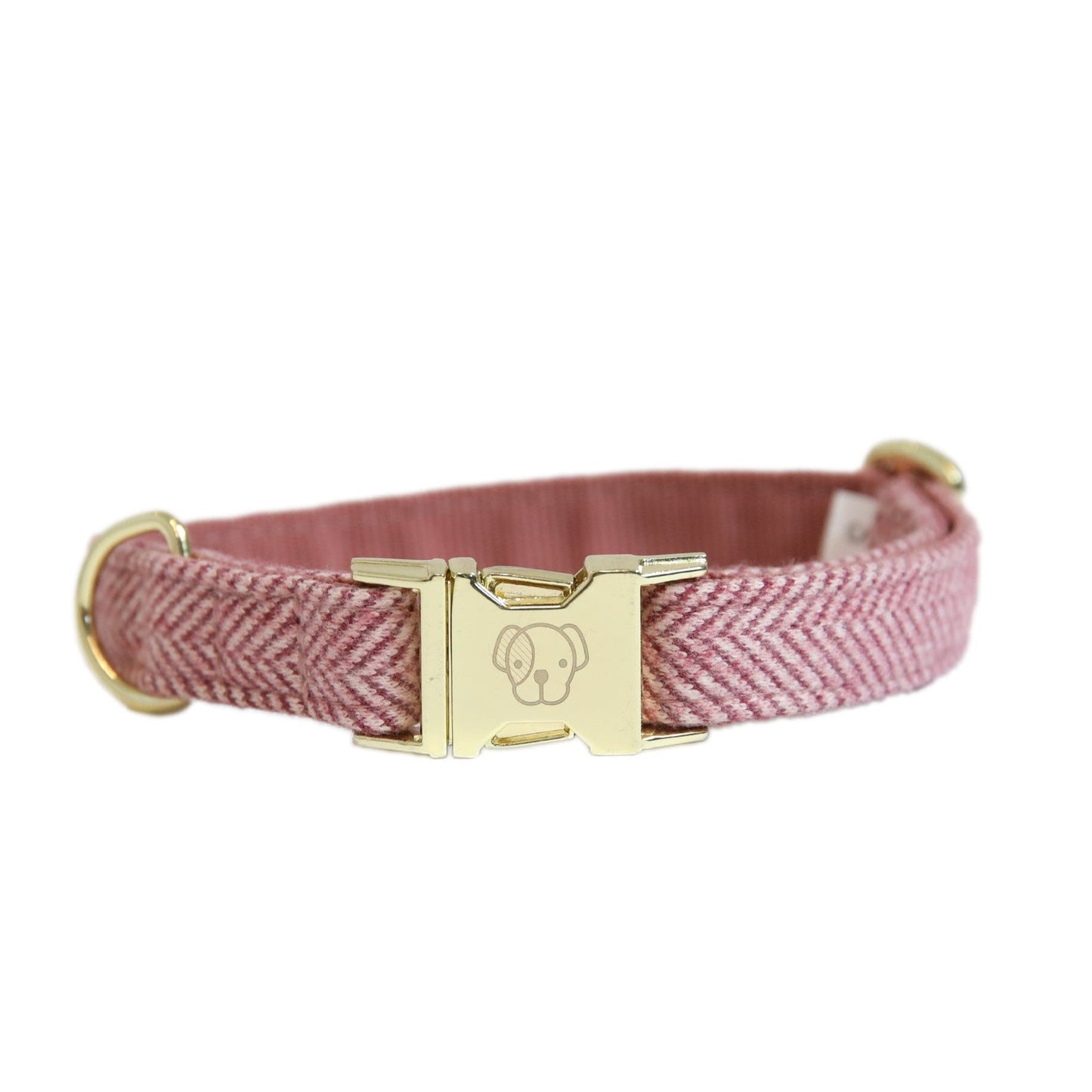 Collier chien wool rose Kentucky Dogwear