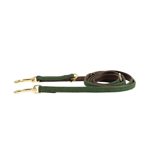 Laisse corde tressée 2.00 m vert olive Fabuldog 