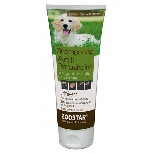 Shampoing anti-parasitaire et répulsif chien Zoostar